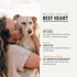 FOUR LEAF ROVER Beef Heart Treats with Seven Shrooms - Healthy Dog Snacks