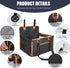 30lbs Dog Car Seat for Medium Small Dogs, Pet Car Seat with Adjustable Safety Belt & Storage Pockets, Breathable