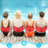 Inflatable Swim Belt - Portable Waist Floatation Belt for Adults, Adjustable Swimming Training Aid