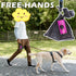 Metal Dog Poop Bags Holder, Aluminum Dispenser with 15 Black Unscented Waste Bags for Dog Walking