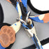 SMALLLEE_LUCKY_STORE Small Dog Cat Mesh Harness & Lead, No Escape Adjustable Padded Military Camo Blue, M