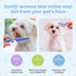 Dog Face Comb - Flea Comb for Dogs, Fine Tooth Tear Stain Remover Metal Comb for Grooming Small Pets