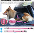 3-in-1 AUBELL Dog Seat Belt for Car,Updated Adjustable Reflective Bungee Heavy Duty Dog Car Harness Tether with Clip