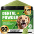 Dog Teeth Cleaning Powder, Dog Dental Powder and Cats Breath Freshener, Plaque