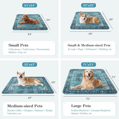 (2 Pack) 3Ft 3Ft HAOCOO Washable Pee Pads for Dogs, x Reusable Puppy Training Pads Super Absorbent Waterproof Whelping