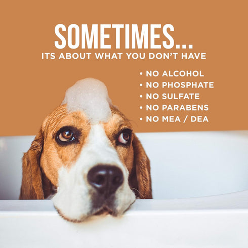 Natural Rapport Dog Shampoo - Complete Wash for All Breeds, 16 fl oz - The Only Dog Shampoo Dogs Need