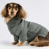 Fitwarm Dog Turtleneck Sweater - Thermal Knitted Pet Coat for Small Dogs, Cat Apparel, Heather Grey, Large