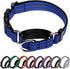 Martingale Collar for Dogs, Reflective Nylon with Quick Release Buckle, Adjustable No Slip Training Collar (Small, Blue)