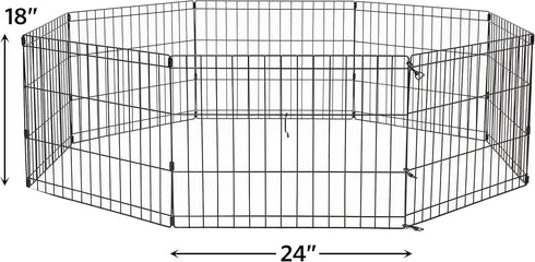 18-Inch 16 Set New World by MidWest Homes for Pets Exercise Pen, for Indoor and Outdoor use, Sq Feet of Play, Folding
