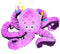 Dog Squeaky Toys Octopus - Tough Plush Toys for Large Medium & Small Dogs, Funny Birthday Presents (Octopus Purple)