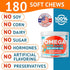 Omega 3 Fish Oil for Dogs, 360 Ct, Skin & Coat Chews, Allergy Support, Salmon Oil for Joint Health