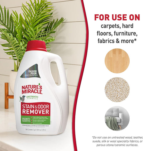 Nature's Miracle Dog Stain and Odor Remover, Safe for Pets and Home