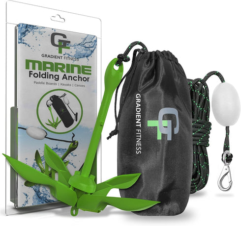 Gradient Fitness Kayak Anchor, Small Boat and Canoe Anchors, Jet Ski Accessory