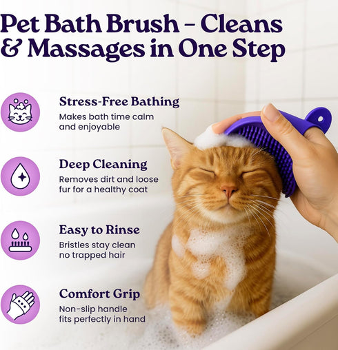 gameOFF 6 1, (30ct.), Cat Care Grooming Kit in Include: Nail Clipper, Brush for Shedding, Wand Toy, Interactive Ball