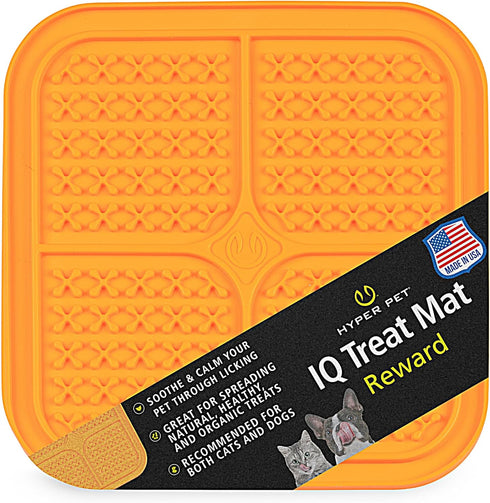 Hyper Pet IQ Treat Lick Mat for Dogs, Dog Slow Feeder & Cat Lick Mats, Perfect Dog Licking Mat