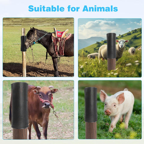 2 pcs Horse Cattle Scratchers, Super Soft Massage Brush Kit for Equine Bovine, Itch Relief Pad for Small Farm Animals