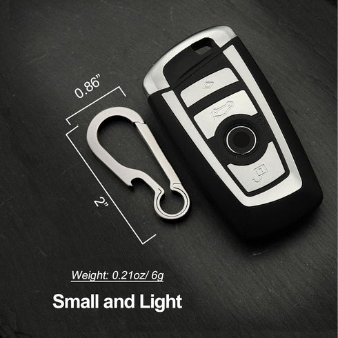 Titanium Carabiner Clip, Small Heavy Duty Keychain Hook for Backpack, Quick Release Key Chain