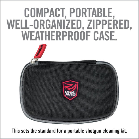 Real Avid Shotgun Cleaning Kit, 12 Gauge and 20 Gauge, Portable Pouch with Gun Cleaning Supplies