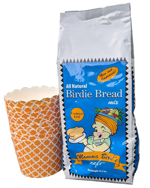 Small Joys Organic Birdie Bread Mix for Parrots with Freestanding Baking Cups, Human-Grade Ingredients,