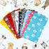 10 Pieces Pet Blankets with Paw Print, Soft Fleece Sleep Mat Pad for Small Animals, 24 x 28 Inch, Bright Color