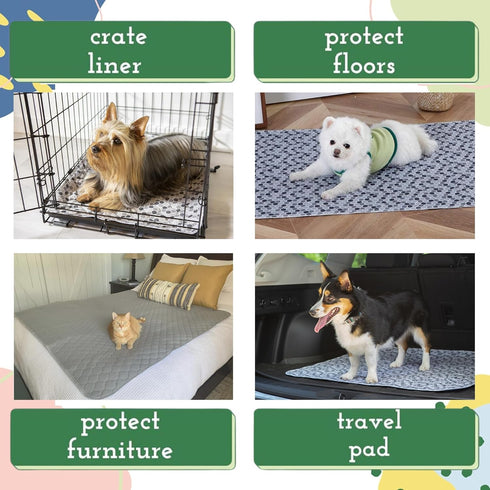 30x36 (Set 2) Caldwell's Pet Supply Co. Potty Pads, Washable Pee Pads for Dogs, Reusable Pee Pad for Dogs, Puppy Potty