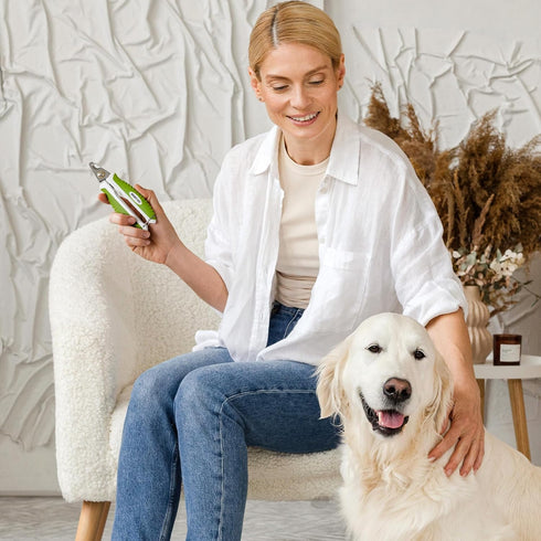 Trimmer, Dog Nail Clippers with Safety Guard - Pet Nail Clippers for Medium and Small Breed - Protective Nail Cutter