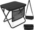ChicRange Portable Folding Camp Stool with Side Pocket, Lightweight Foldable Camping Stool for