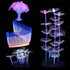 Glowing Fish Tank Decorations Plants, 4 pcs Glow Aquarium Decoration Plants Kit Glowing Sea Anemone Coral Ornaments