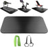 Large Fitness Mat for Home Gym, Rubber Workout Mat, Cardio, Treadmill, Exercise Bike, Yoga, Weightlifting