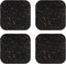 PATIKIL Treadmill Mat, 4 Pcs Noise Reduction Exercise Equipment Mat for Floor Protection, Black/Orange