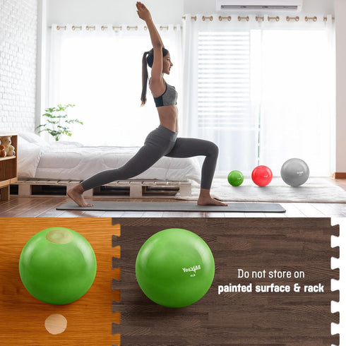 Yes4All 2-10lbs Weighted Toning Balls for Exercise, Soft Medicine Balls for Exercise, Pilates, Yoga, Balance