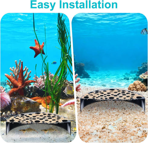 DOPENSPI 2 Pcs Shrimp Hides for Aquarium, ABS Plastic Aquarium Cave Shelters Small Fish Shrimps Tunnel House