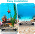 DOPENSPI 2 Pcs Shrimp Hides for Aquarium, ABS Plastic Aquarium Cave Shelters Small Fish Shrimps Tunnel House