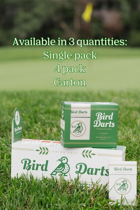 Premium TEE Packs - 18 Tees per Pack | Designer Golf Accessories