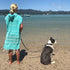 Beach Poncho with Hood, Personalized Turkish Towel Poncho, Handmade Beach Coverup, Customizable Unisex Surf Hoodie