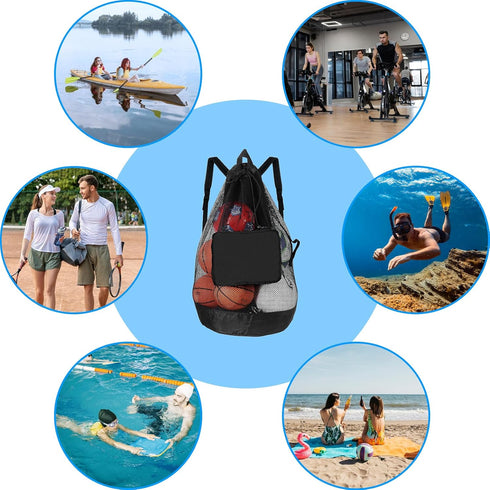 Luwint Extra Large Mesh Dive Bag - Oversized Scuba Gear Backpack for Snorkeling and Water Sports
