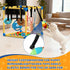 8 (Yellow,19.6 19.6 19.6 inch) Puppy Play Gym with Snuffle Mat & Hanging Toys Indoor Play Gym Interactive Dog Toys