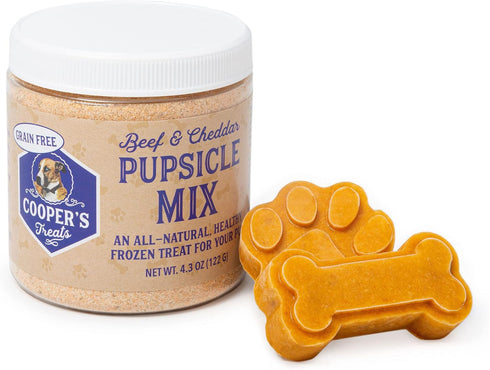 Cooper's Treats Pupsicle Starter Kit - Easy, Homemade Frozen Dog Treat Mix (Two Jars of DIY Healthy Mix)