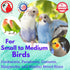 Bonka Bird Toys 1721 Round Basket Bamboo Paper Crinkle Beak Feet Hanging Forage Stuffed for Parrots
