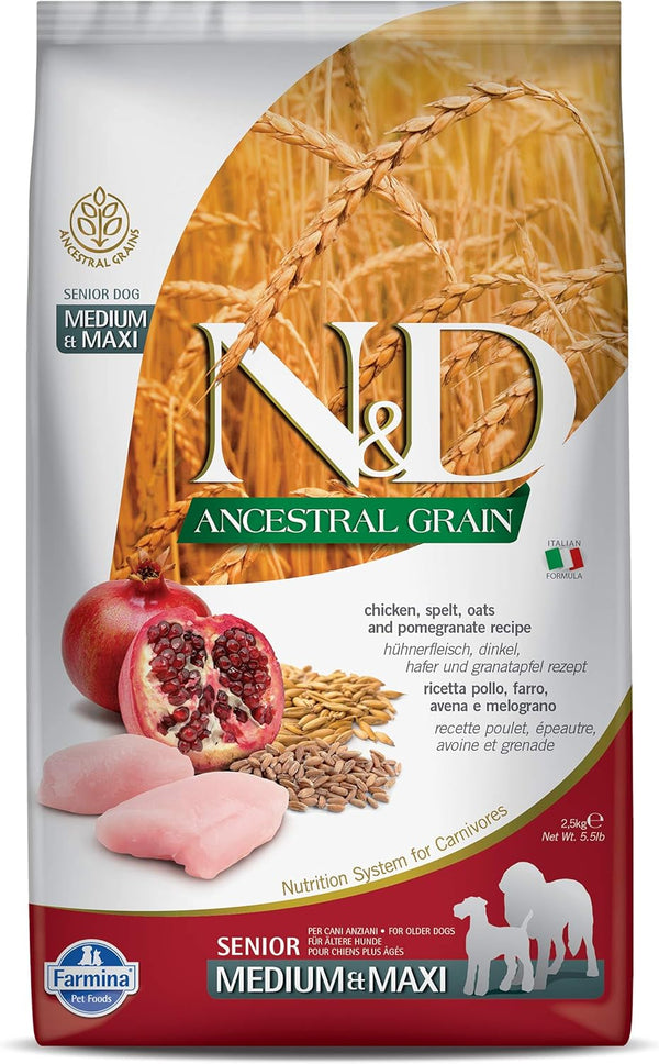 Chicken & Pomegranate Senior Medium & Maxi Dog Food