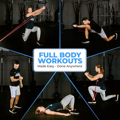 Pull Up Assistance Resistance Bands by Iron Core Fitness for Strength Power Flexibility Training at Home or Gym