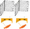 MEOU Castable Crab Trap Hawk Foldable Crabjaw with Crab Gauge and Bait Clip,
