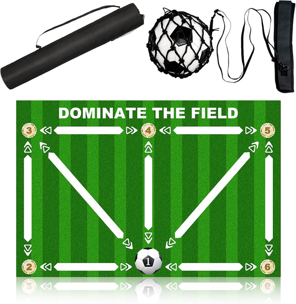 Football Footstep Training Mat, Soccer Skills Training Equipment