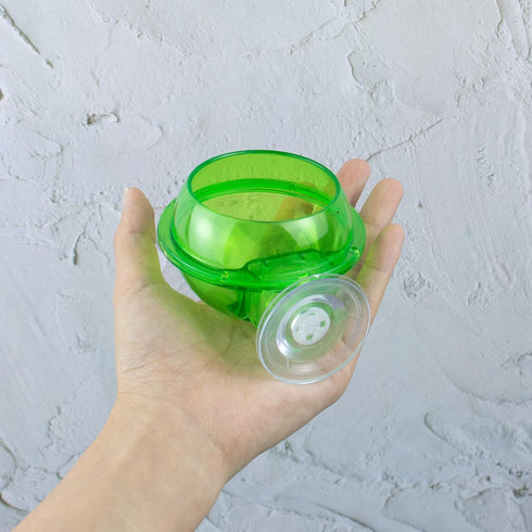 AUEAR 2 Pack Reptiles Suction Cup Feeder - Chameleon Feeding Bowl Water Dish Gecko Ledge Supplies for Lizards