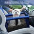 PetsHome Foldable Dog Car Seat with Removable Thick Mat, Waterproof Oxford Travel Bag for Small to Medium Dogs, Pattern