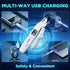 Zelvian 2-in-1 Trimmer, 3 Dog & Cat Nail Clipper and Grinder with LED Light, Low-Noise Electric Pet Nail Safety Lock