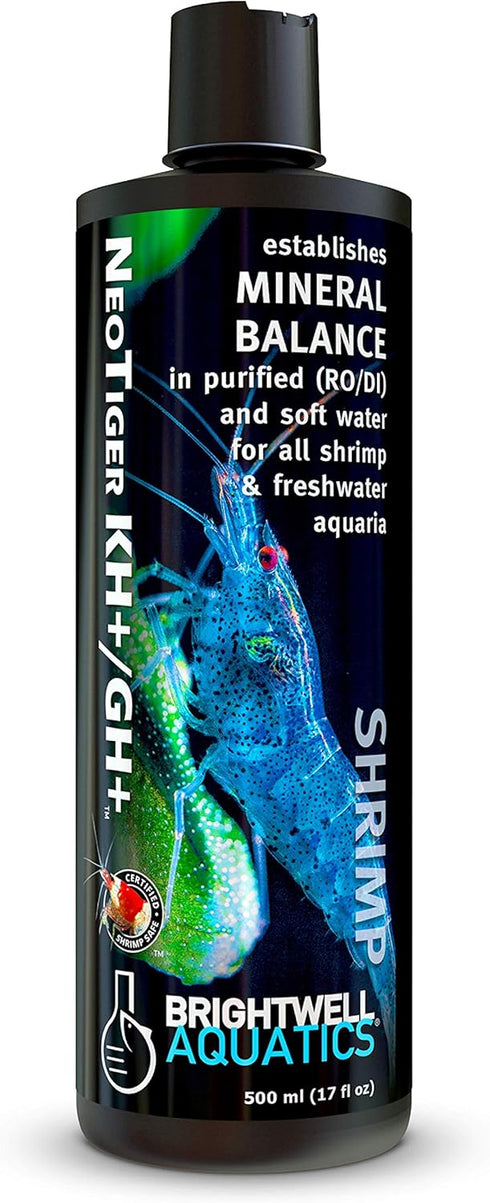 Brightwell Aquatics NeoTiger KH+/GH+, Mineral Balance for Purified and Soft Water, 500 ml