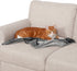 Furhaven Waterproof Throw Blanket for Dogs & Indoor Cats, Washable Two-Tone Luxe Velvet Blanket, Granite Gray, Small