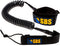 SBS Paddleboard Leash – 10ft Coiled SUP Leash with Comfortable Ankle Cuff for Stand Up Paddleboards