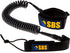 SBS Paddleboard Leash – 10ft Coiled SUP Leash with Comfortable Ankle Cuff for Stand Up Paddleboards